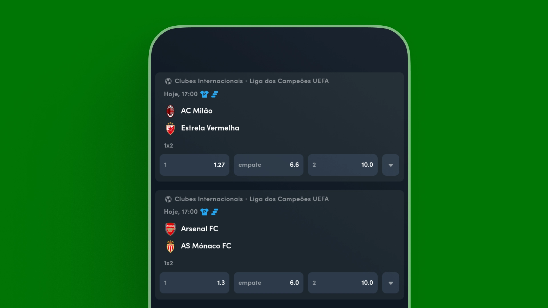screenshot odds Jonbet