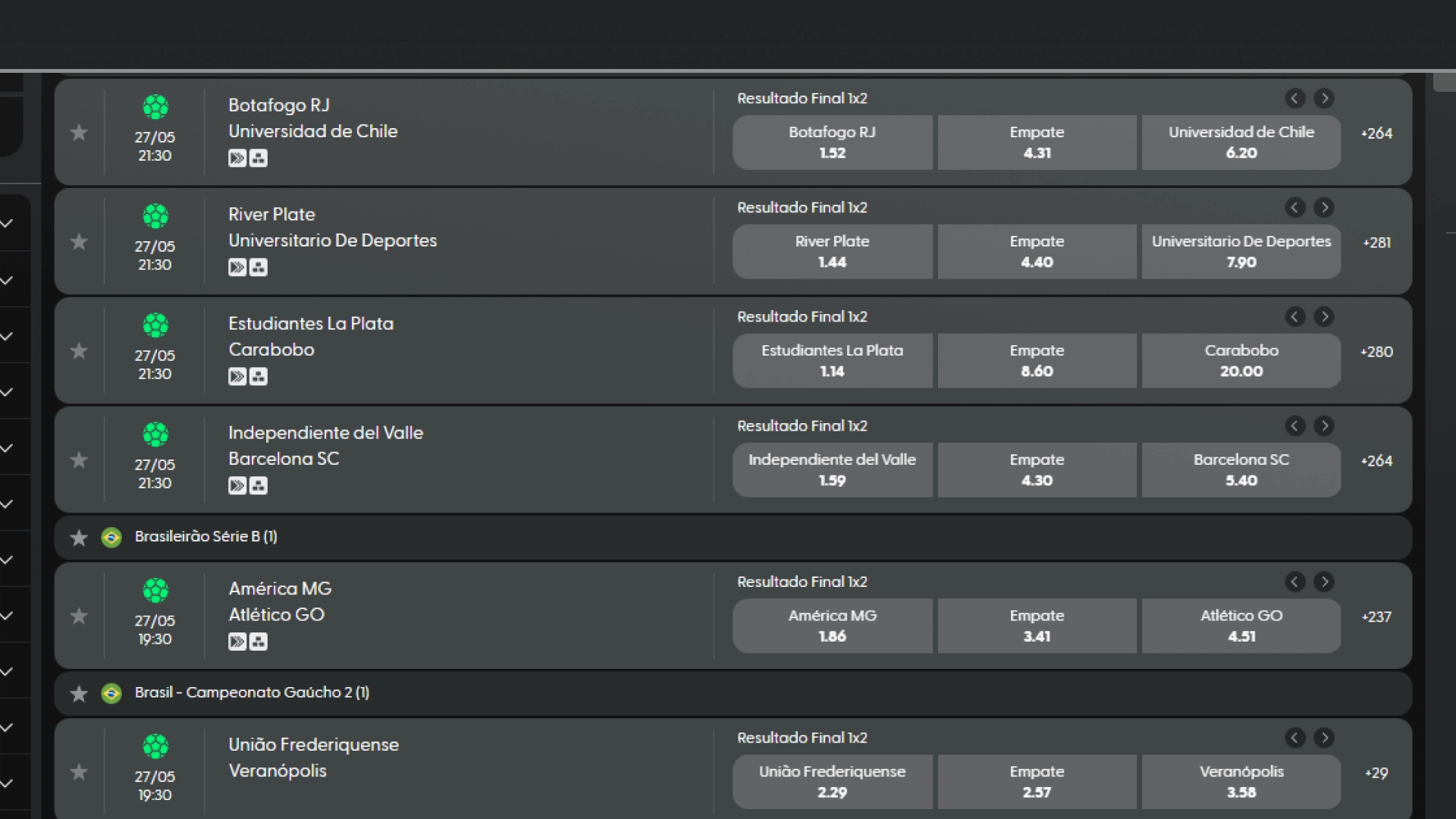 screenshot odds bullsbet