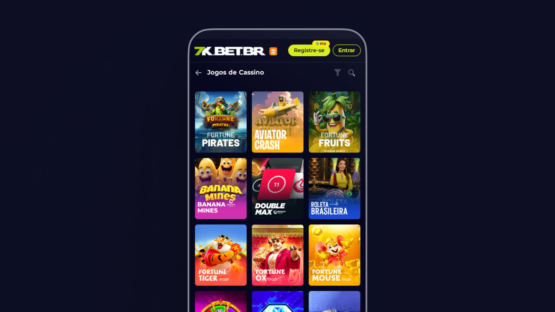 screenshot quais sao os melhores jogos bet7k