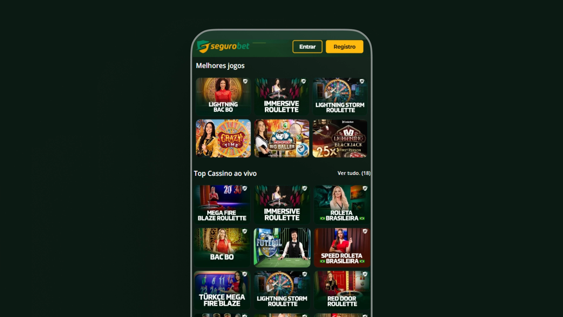 screenshot quais sao os melhores jogos segurobet