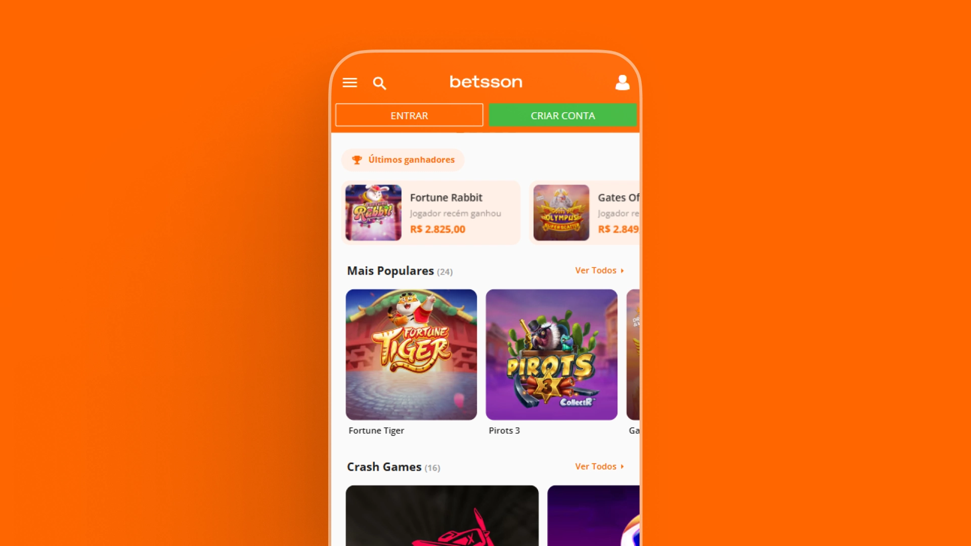 screenshot site ou app oficial Betsson