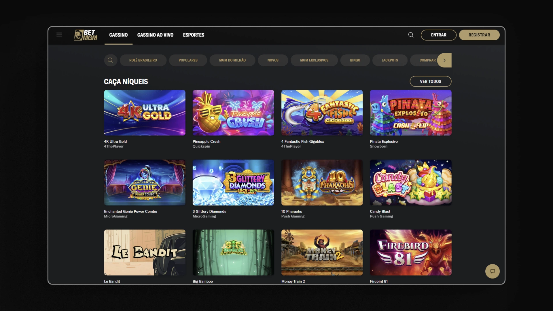 screenshot slot cassino BetMGM