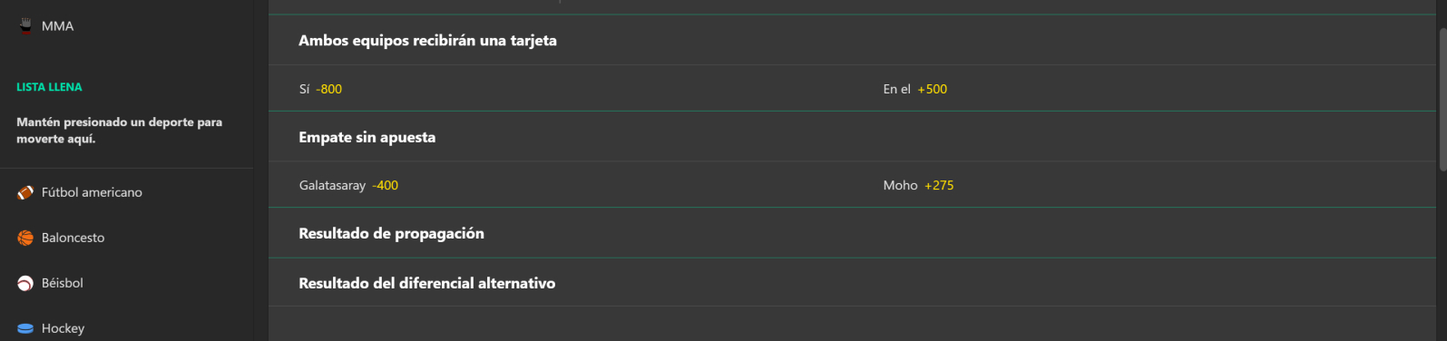 Empate, apuesta no válida: definición y ejemplos