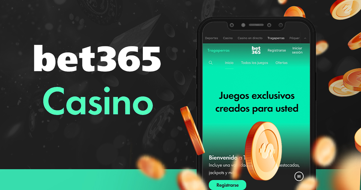 La imagen muestra smartphone abierta en la aplicación Bet365 Casino