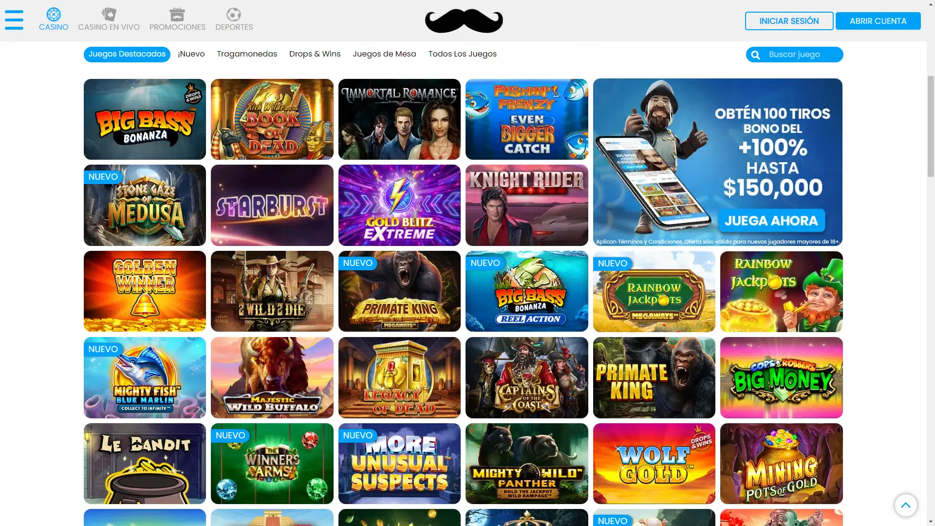 imagen captura de pantalla casino Mrplay
