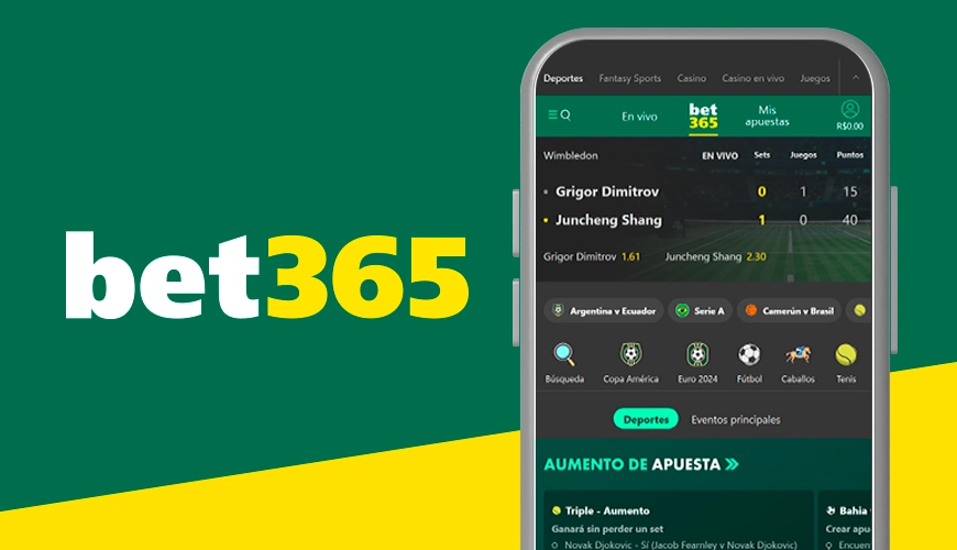 imagen ilustrativa apostar por el celular Bet365