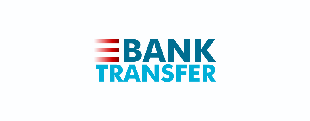 画像は英語で "Bank Transfer "というフレーズを表しています。