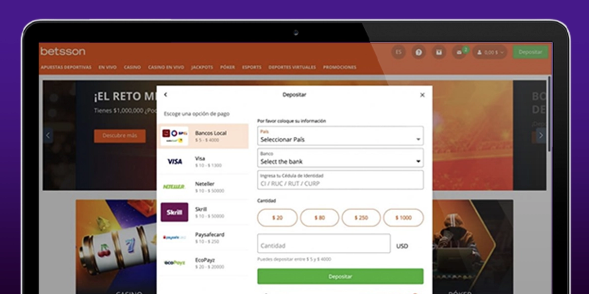 imagen deposita Betsson SF PE
