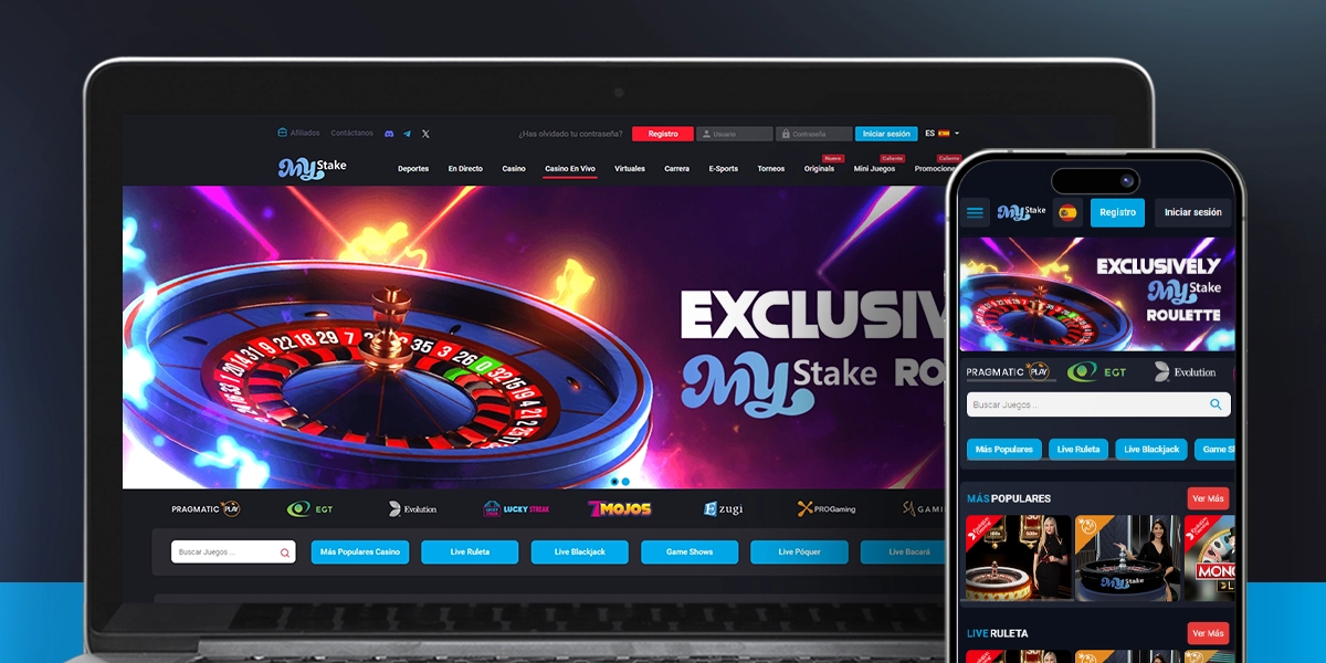 imagen mockup desktop mobile casino en vivo mystake