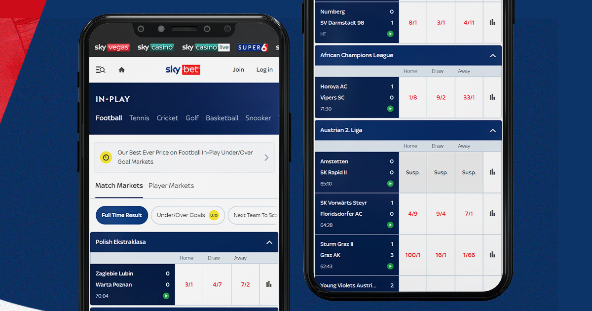 image Live Streaming skybet