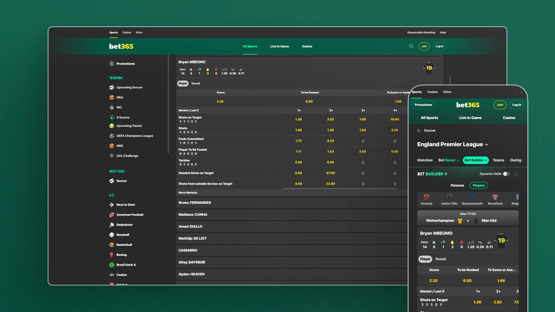 image Desktop and Mobile Betting bet365