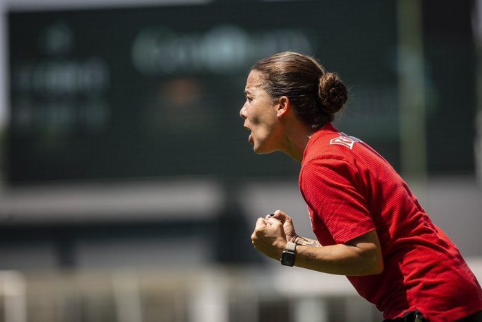 Camilla Orlando, nova treinadora do Palmeiras Feminino. Foto: Cris Mattos/Staff Images Woman/CBF