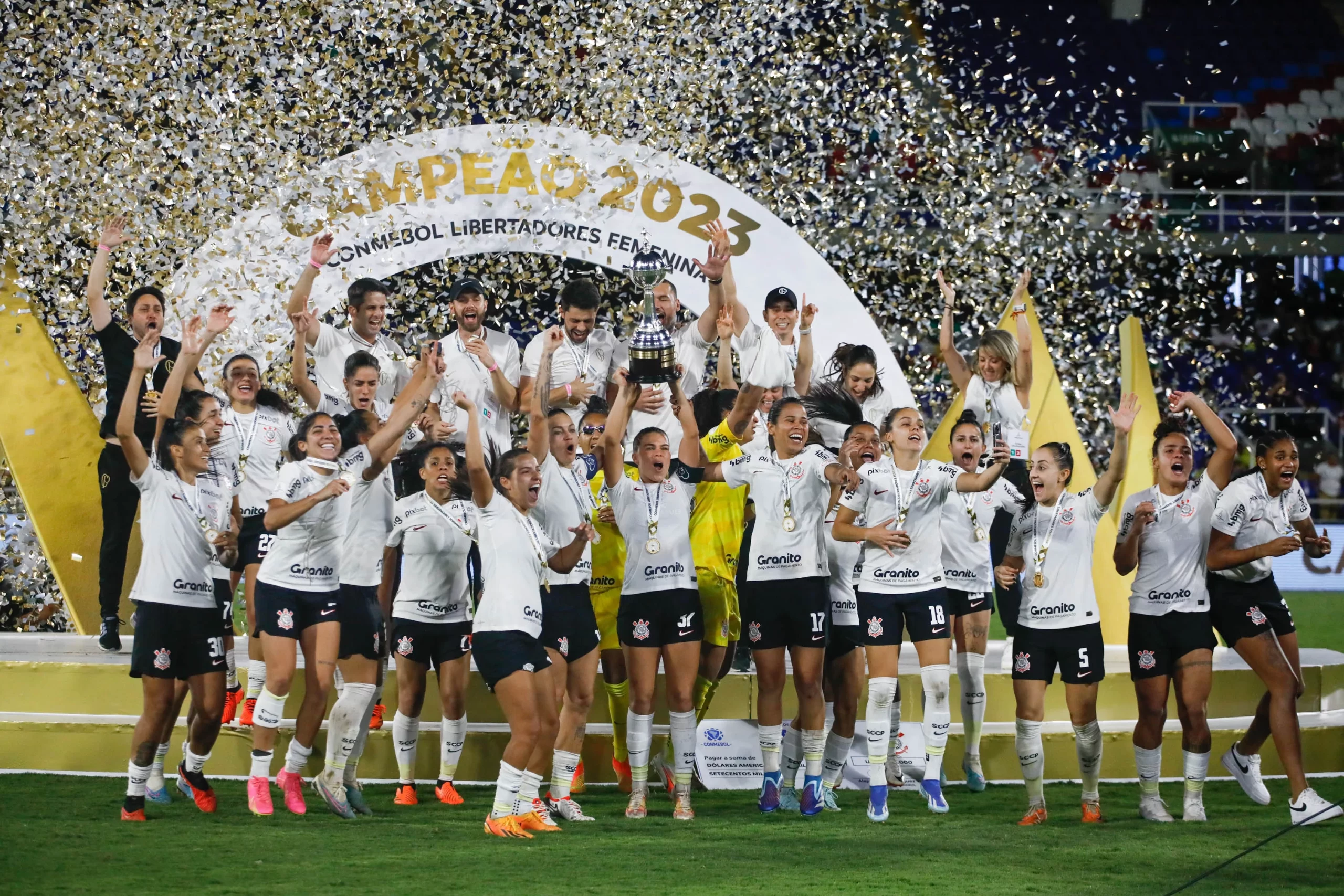 Corinthians campeão da Libertadores Feminina 2023. Foto: Rodrigo Gazzanel/Ag. Corinthians