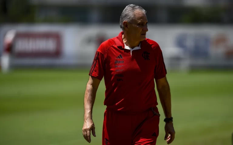 Tite, técnico do Flamengo. Foto: Marcelo Cortes / Flamengo