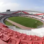 Vista aérea do Estádio Monumental de Núñez, em Buenos Aires