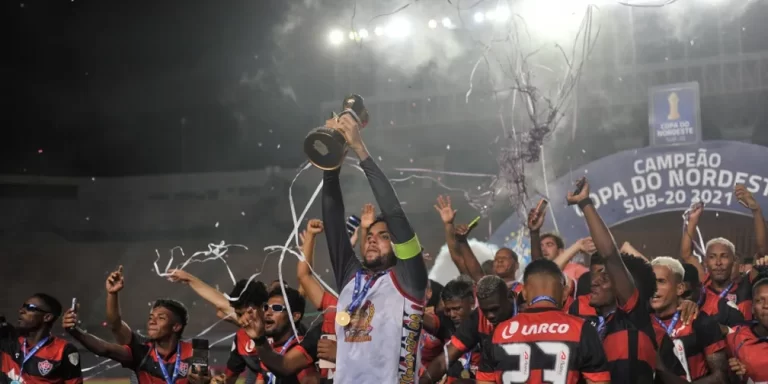 Vitória foi hexacampeão da Copa do Nordeste Sub-20 em 2021. Foto: Jhony Pinho/CBF