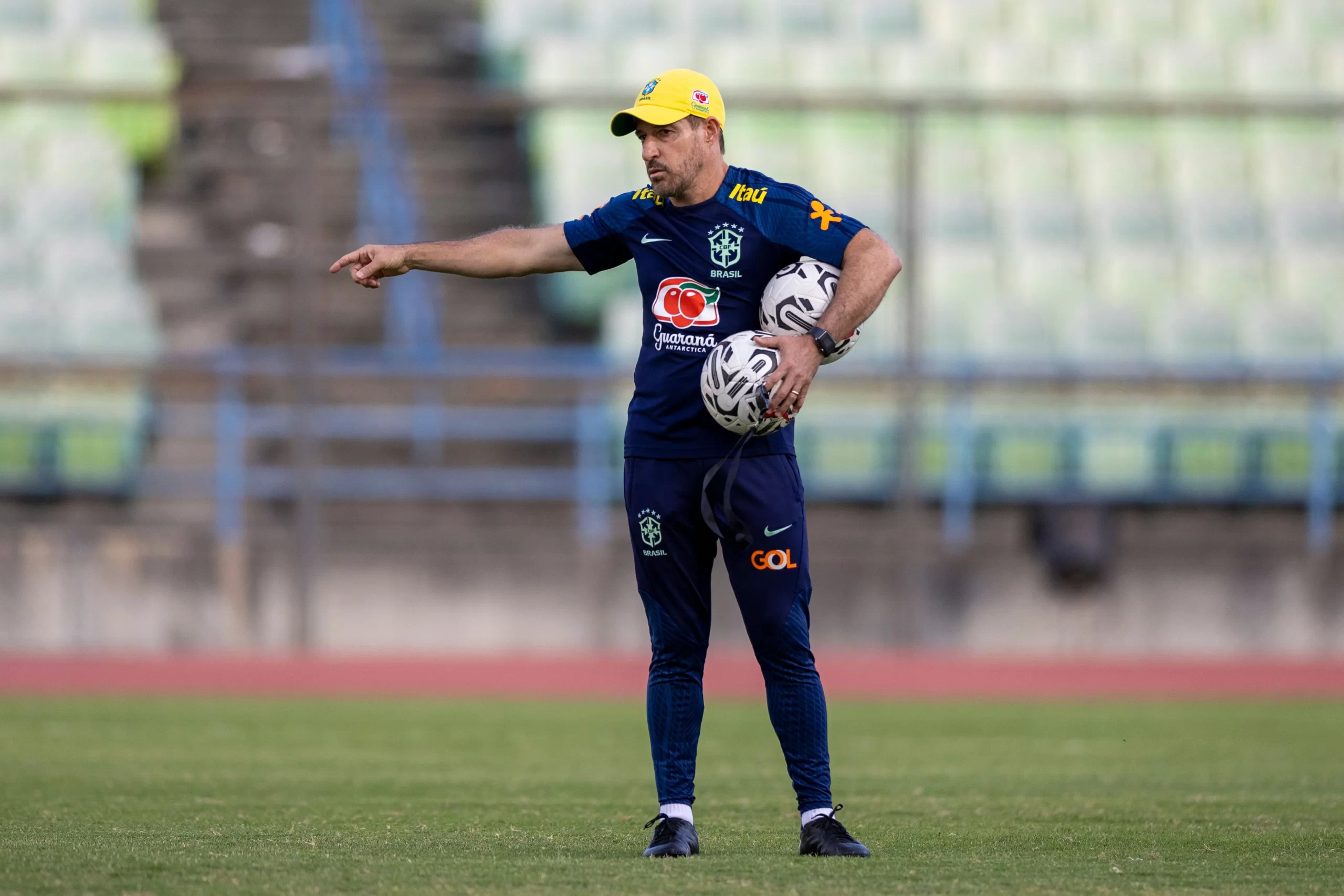 Técnico Ramon Menezes, da seleção brasileira sub-20. Foto: Joilson Marconne/CBF