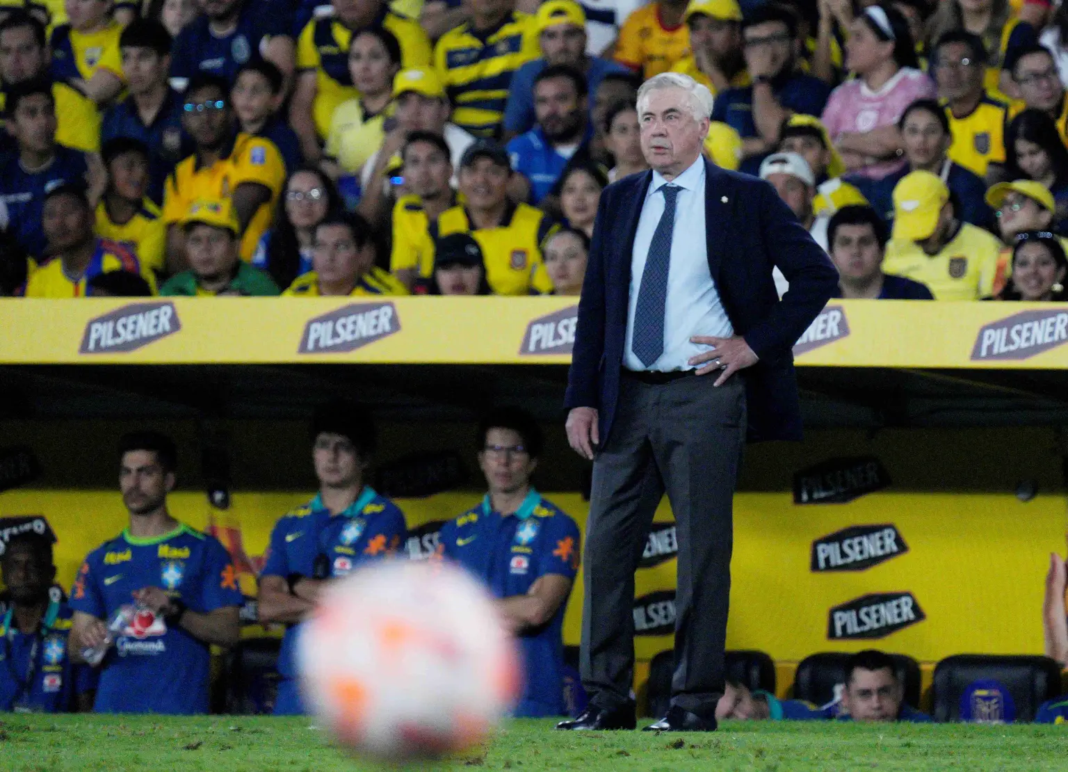 carlo ancelotti comandando o Brasil/Seleção Brasileira