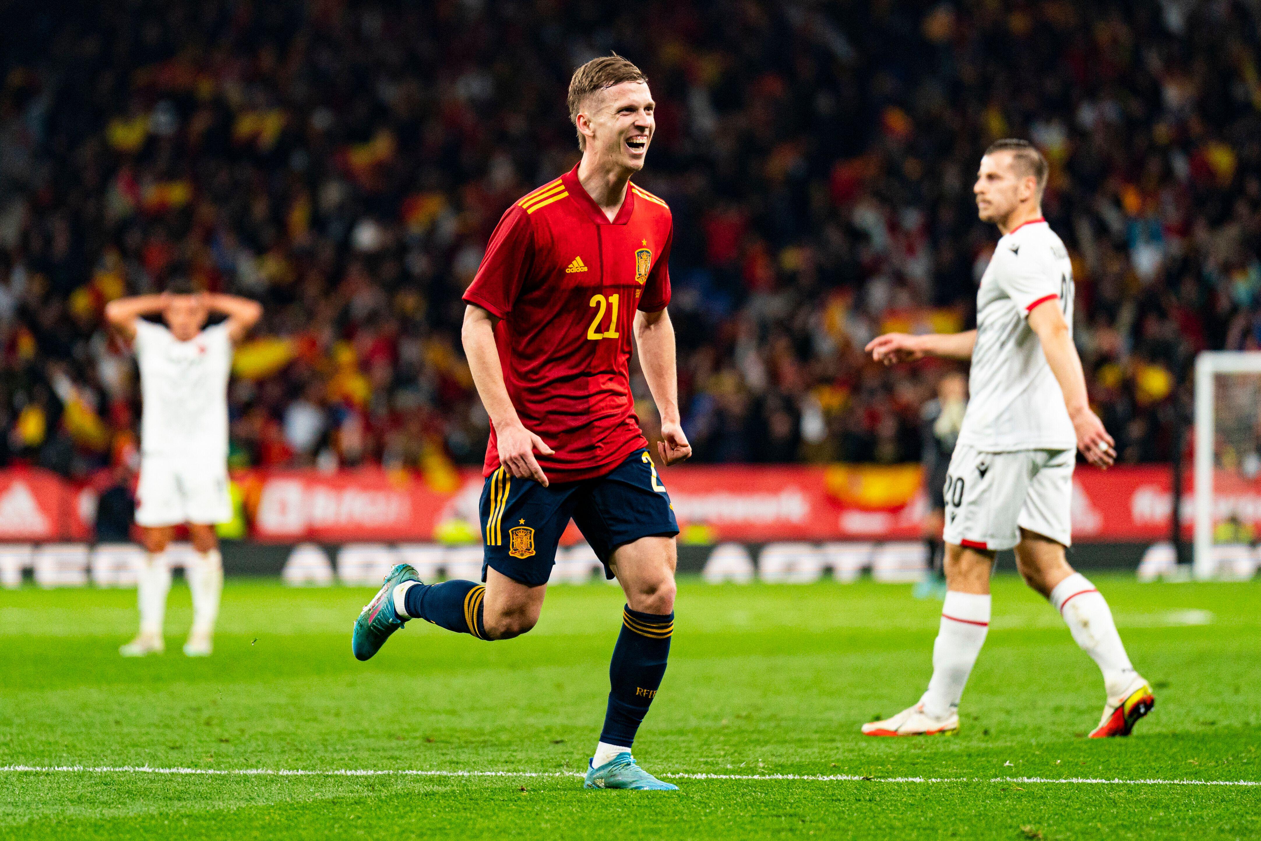 Dani Olmo, meia do RB Leipzig e da Espanha. (Foto: Divulgação / Alamy)