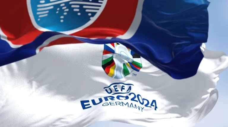 Bandeira da Eurocopa 2024. Foto: Valerio Rosati/Alamy Stock Photo