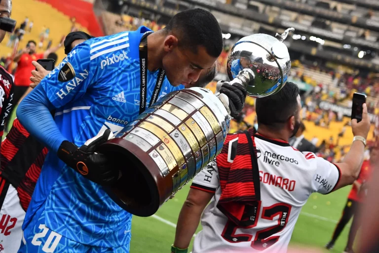 Flamengo campeão da Libertadores 2022. Foto: Action Plus Sports Images/Alamy Live News