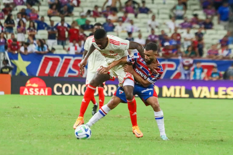 Fortaleza 1 x 1 Internacional — 1ª rodada do Brasileirão 2023. Foto: Jl Rosa/TheNEWS2 via ZUMA Press Wire/Alamy Live News