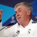 Real Madrid manager Carlo Ancelotti during a press conference at the Ciudad Real Madrid Training Centre, Madrid. Picture date: Monday May 8, 2023.