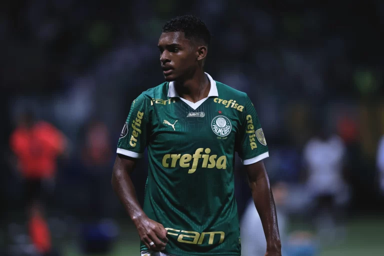 Luis Guilherme, do Palmeiras. Foto: Ettore Chiereguini/AGIF/Sipa USA/Alamy Live News