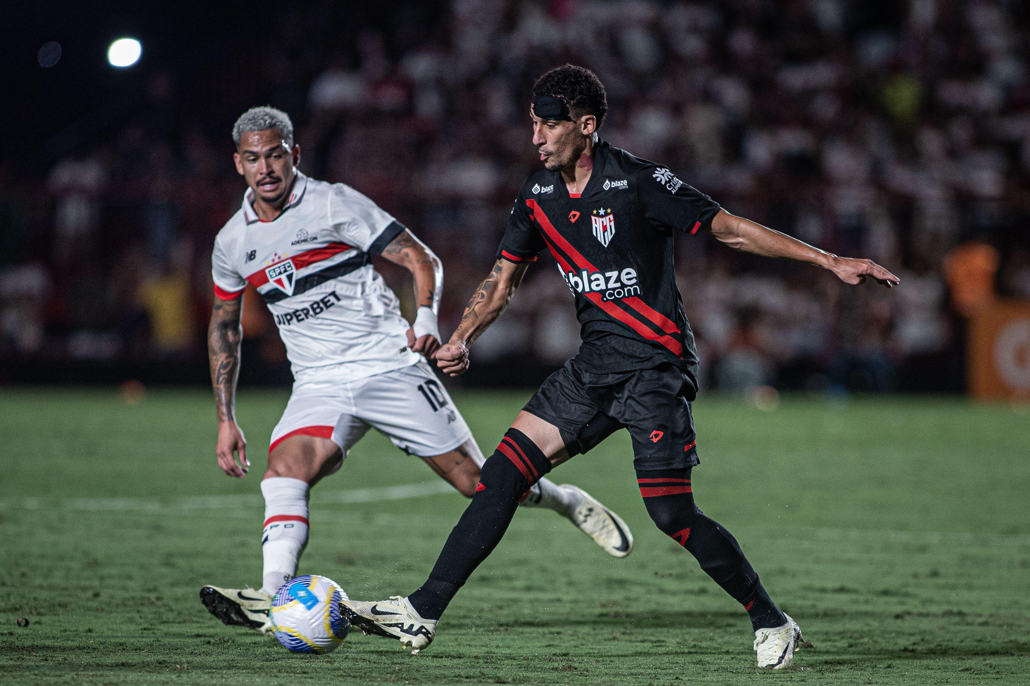 São Paulo e Atlético-GO se enfrentam pelo Brasileirão Série A. Foto: AGIF / Alamy Stock Photo