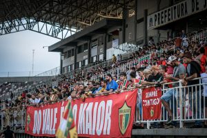 Torcida do Brusque na Arena Joinville