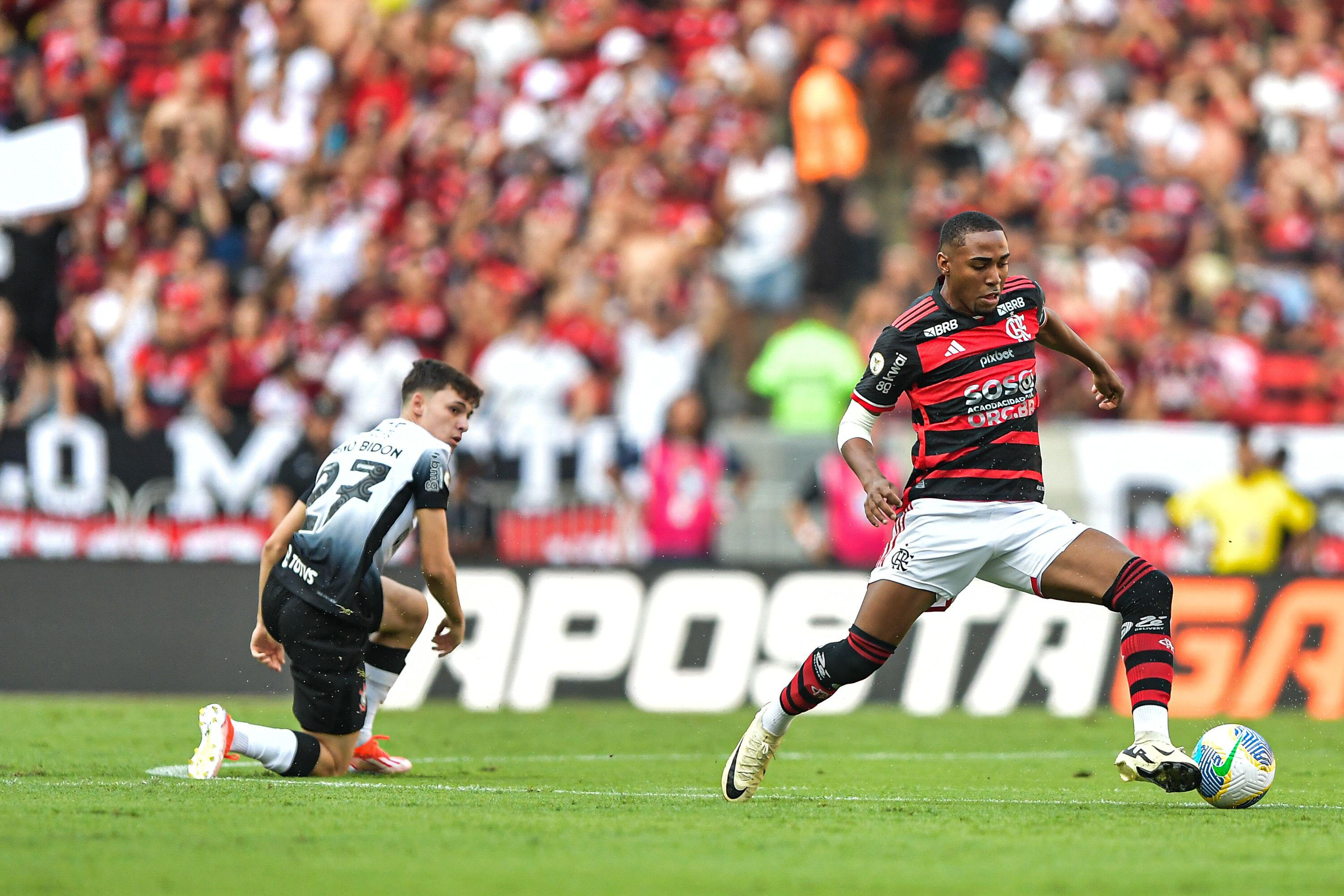 Flamengo venceu o Corinthians no primeiro turno do Brasileirão 2024. Foto: AGIF / Alamy Stock Photo