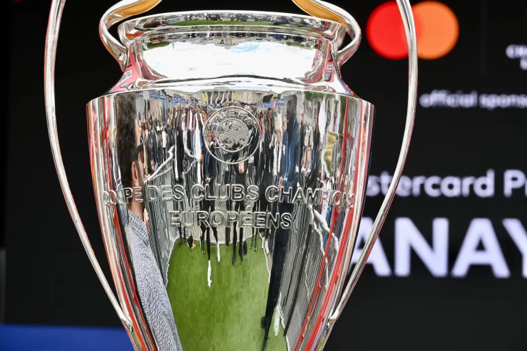 Taça da Champions League. Foto: michael melia/Alamy Live News