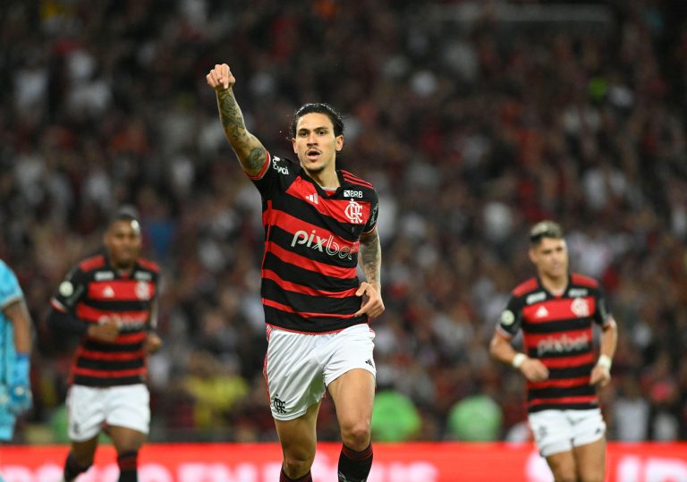 Pedro balançou as redes em Flamengo x Fortaleza. (Foto: Divulgação / Andre Paes / Alamy Stock Photo)