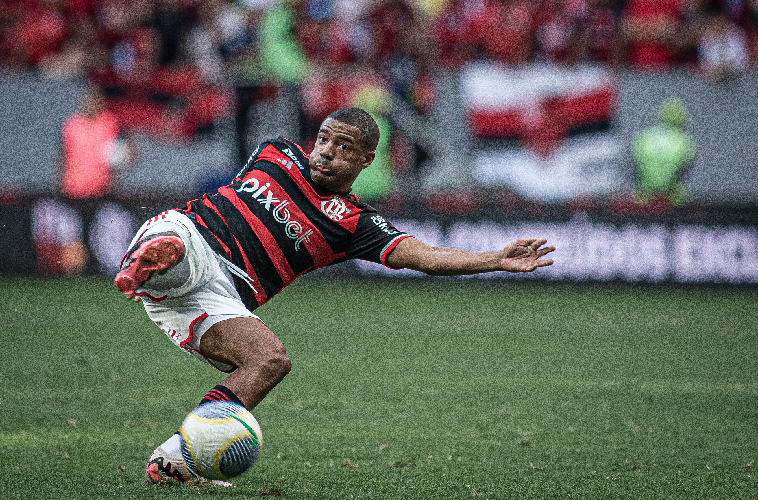 De la Cruz desfalca o Flamengo contra o Palmeiras. Foto: Divulgação / AGIF / Alamy Stock Photo