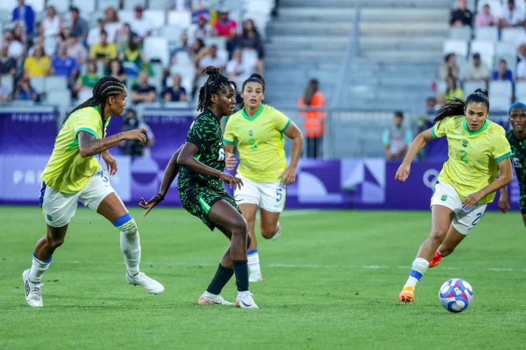 Brasil x Nigéria, Jogos Olímpicos de Paris 2024. Foto: Shengolpixs/Alamy Stock Photo