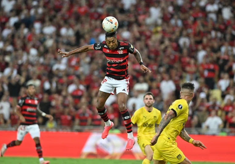 Flamengo 0 x 1 Peñarol, quartas de final (ida) da Libertadores 2024. Foto: Andre Paes/Alamy Stock Photo