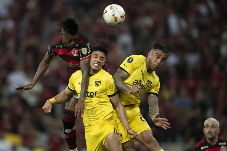 Flamengo 0 x 1 Peñarol, quartas de final (ida) da Libertadores 2024. Foto: Jorge Rodrigues/AGIF/Alamy Live News