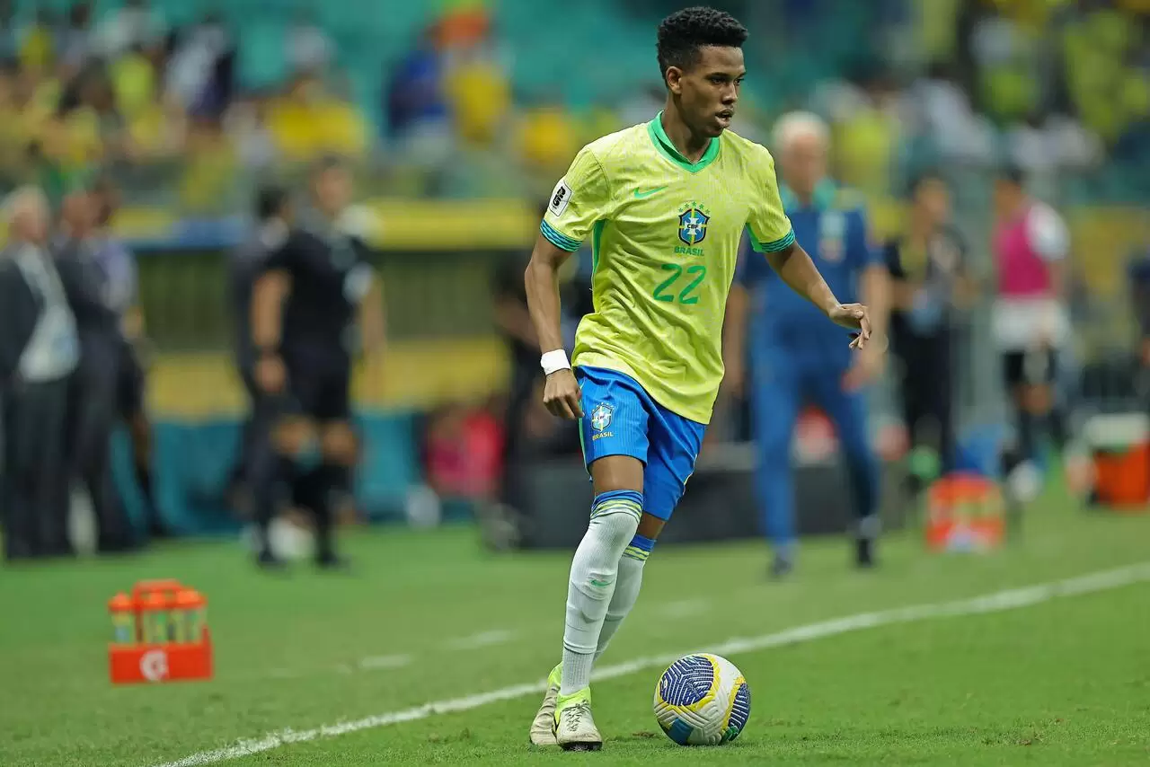 Estêvão com a Seleção Brasileira