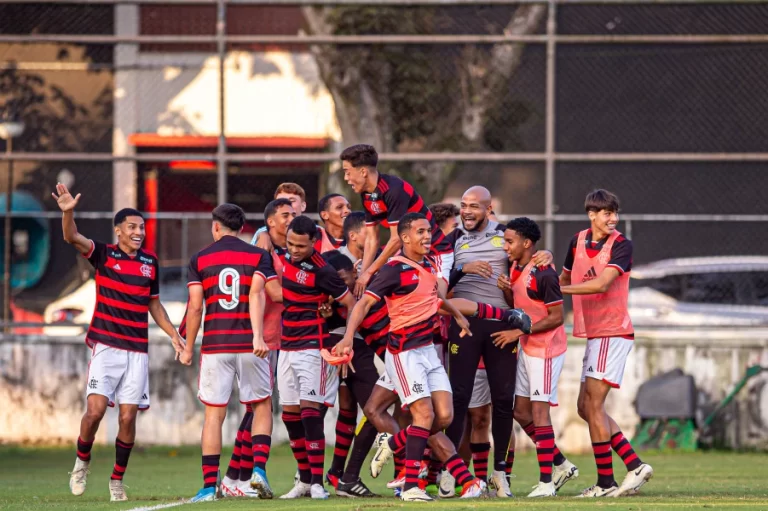 Flamengo sub-17. Foto: Paula Reis/Flamengo