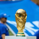 Troféu da Copa do Mundo Fifa. Foto: Grzegorz Wajda/SOPA Images/ZUMA Press Wire/Alamy Stock Photo