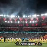 Mosaico da torcida do Flamengo no Maracanã