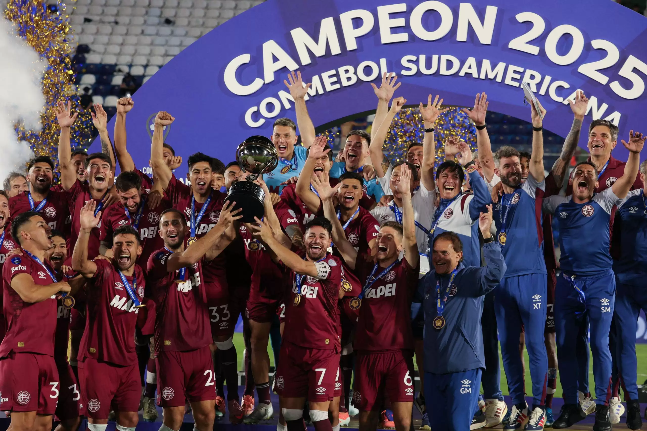 Lanús é campeão da Sul-Americana 2025. Foto: Néstor J. Beremblum/Alamy Live News