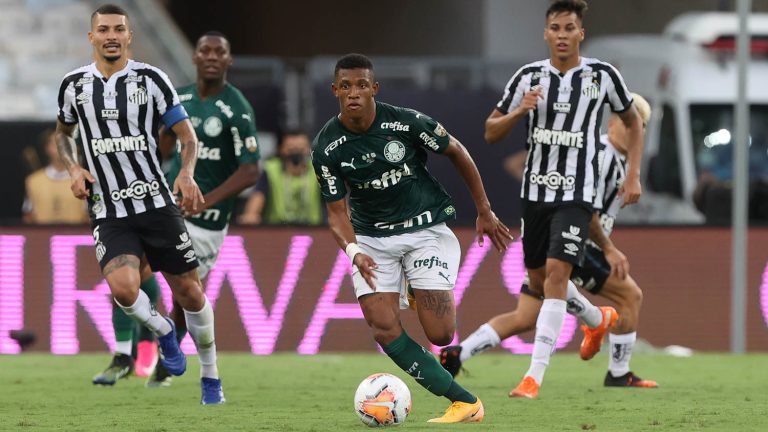 Palmeiras e Santos, na final da Copa Libertadores de 2020