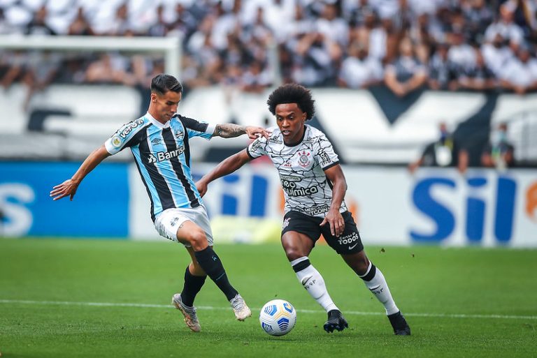 Grêmio x Corinthians, Brasileirão 2021. Foto: LUCAS UEBEL/GREMIO FBPA