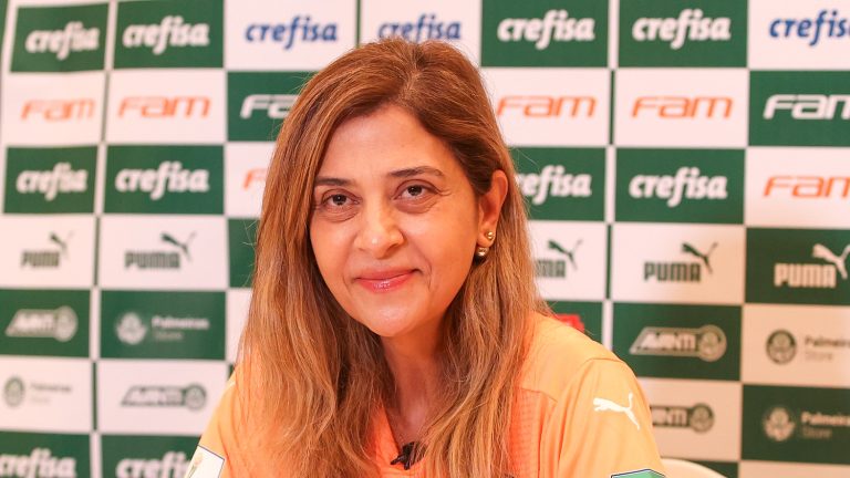 Leila Pereira, presidente do Palmeiras