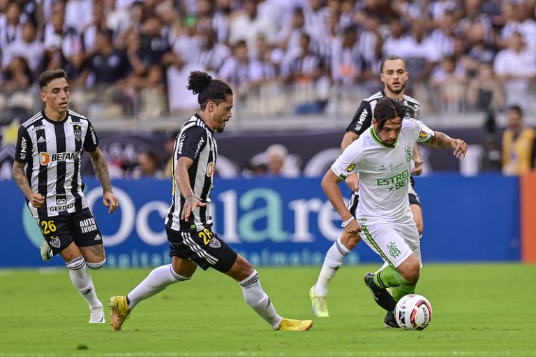 América-MG x Atlético-MG no Campeonato Mineiro 2023. Foto: Mourão Panda/América-MG