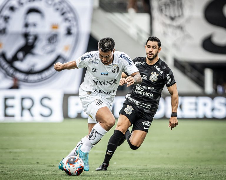 Santos 0 x 2 Corinthians 11ª rodada do Brasileirão 2023. Foto: Raul Baretta/Santos FC