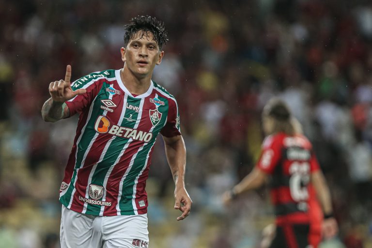 Germán Cano comemora gol na final do Campeonato Carioca de 2023