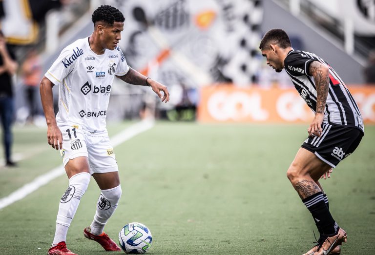 Santos 0 x 0 Atlético-MG, Brasileirão 2023. Foto: Raul Baretta/Santos FC