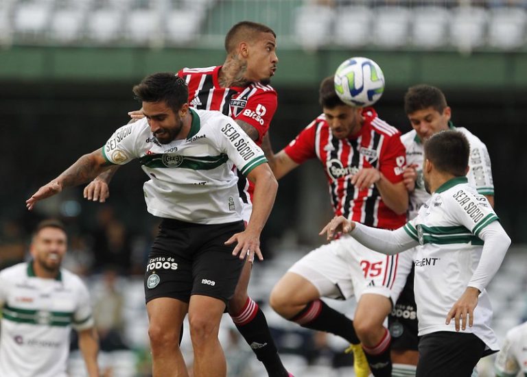 Coritiba 1 x 1 São Paulo, 3ª rodada do Brasileirão 2023. Foto: Rubens Chiri/Saopaulofc.net